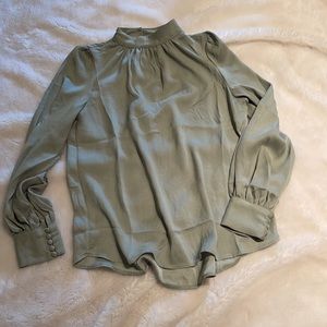 H&M Light Green Blouse